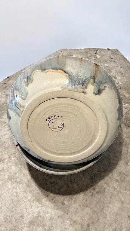 Nordlys – håndlavet morgenmadsskål i porcelænsler billede 4
