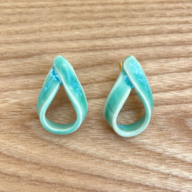 Grønne øreringe billede 4