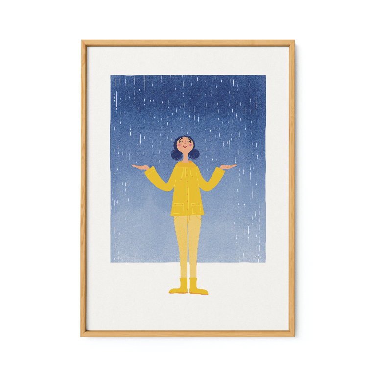 Regnglad – plakat billede 2