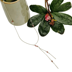 Svanen - halskæde lyserød – produktbillede