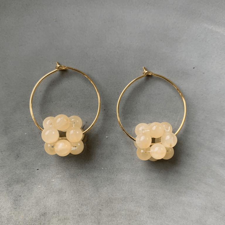 Aragonit Berries øreringe 