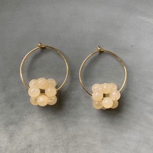 Aragonit Berries øreringe  – produktbillede