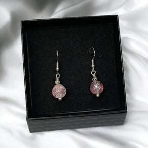 Lyserød Øreringe – produktbillede