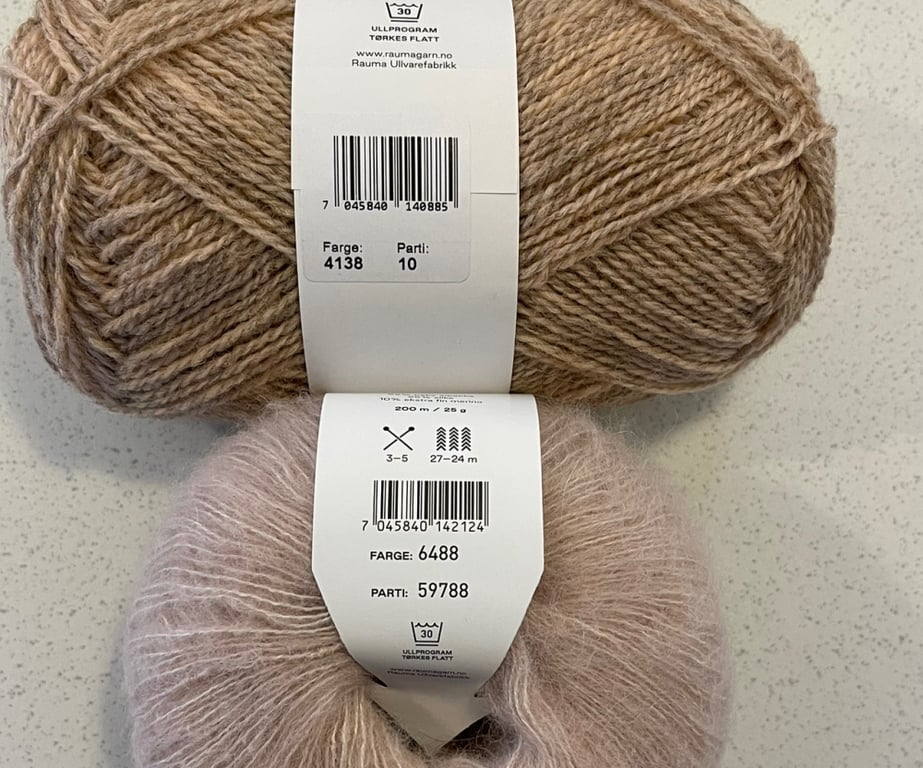 Kit: Mejramvest i Finuld og Alpaca silk  (9)