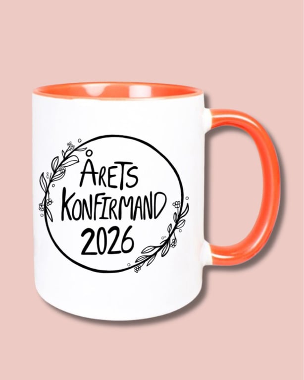 Krus: Årets konfirmand 2026 Orange