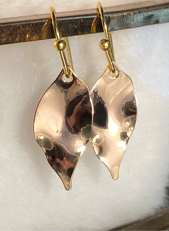 Øreringe med Let Bølgende Blade billede 3