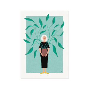 Grønne fingre – hvid page – plakat – produktbillede