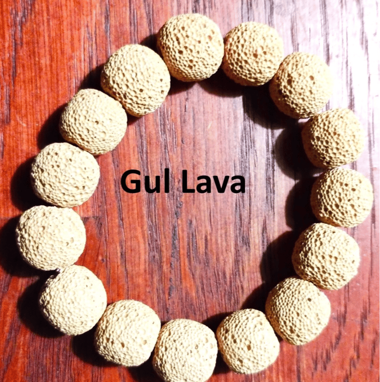 Armbånd med Lavasten billede 5