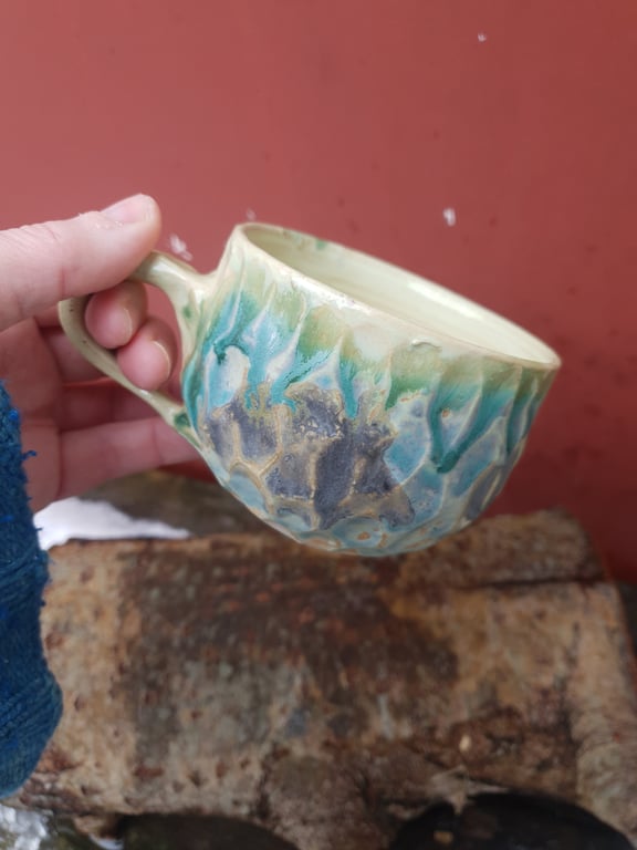 SOM I ET MALERI  kop med hank  billede 3