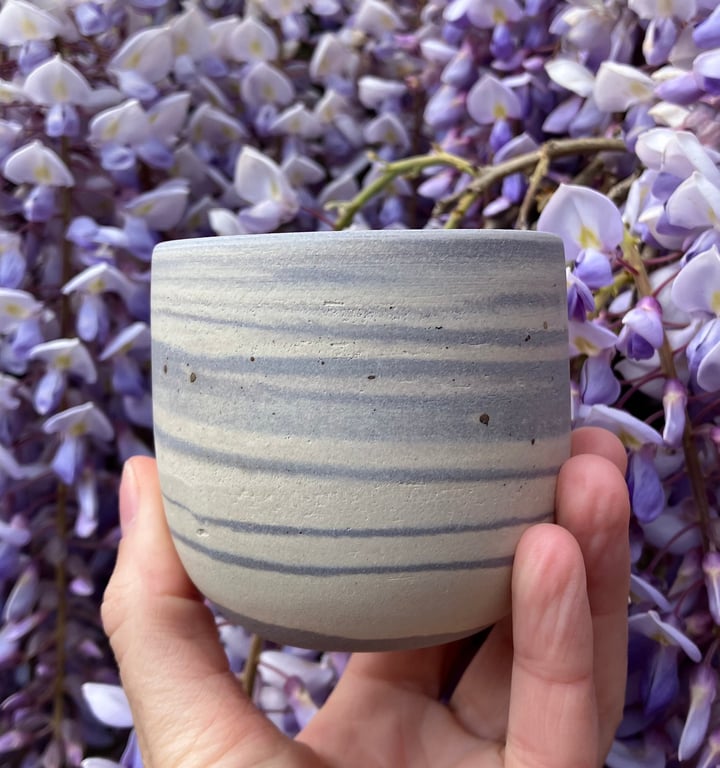 Marmoreret kop, lavendel  billede 3