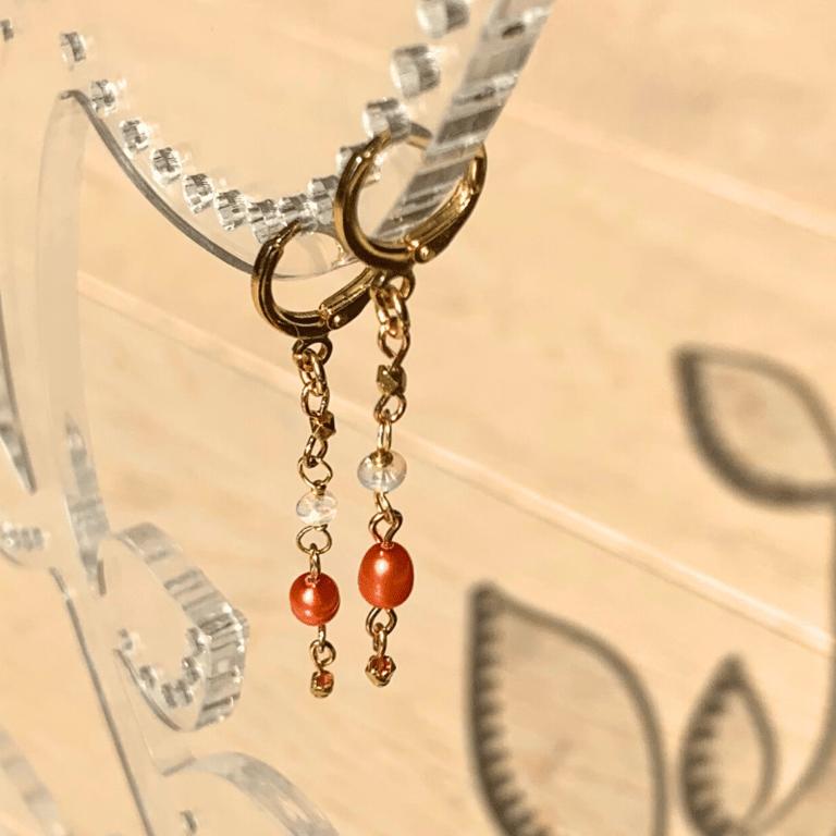 Peal and opal øreringe 