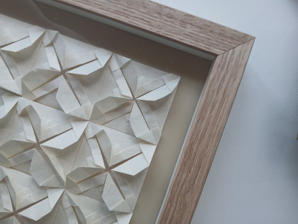 20x20cm, Foldet værk, indrammet  (2)