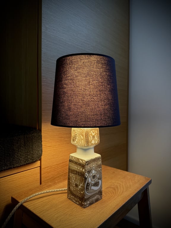 Upcycled vintage bordlampe - Royal Copenhagen billede 5