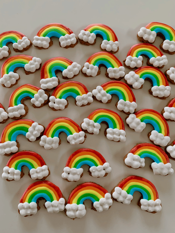 Regnbue cookie