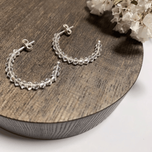 Fiona creoler klare perler – produktbillede