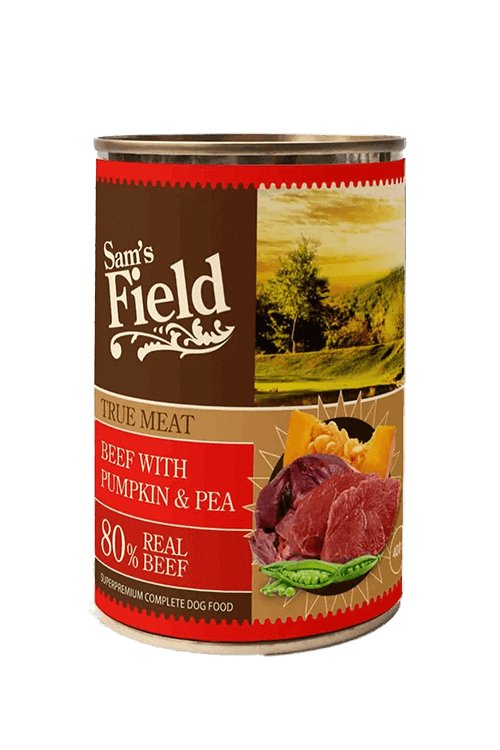 Sams Field True Meat Beef, Pumpkin &amp; Peas 400g