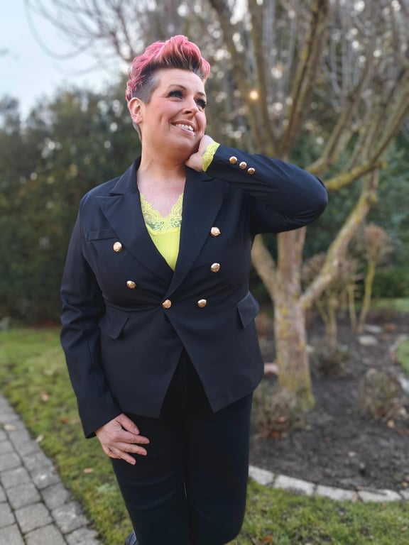Hannah Blazer Sort billede 4