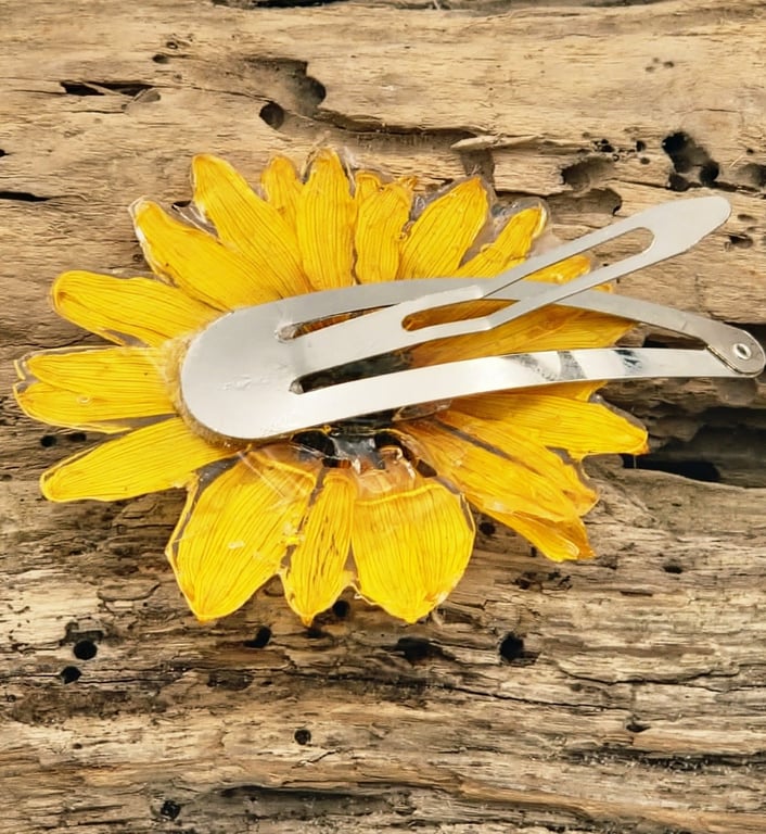 Staude solsikke hårspænde  billede 2