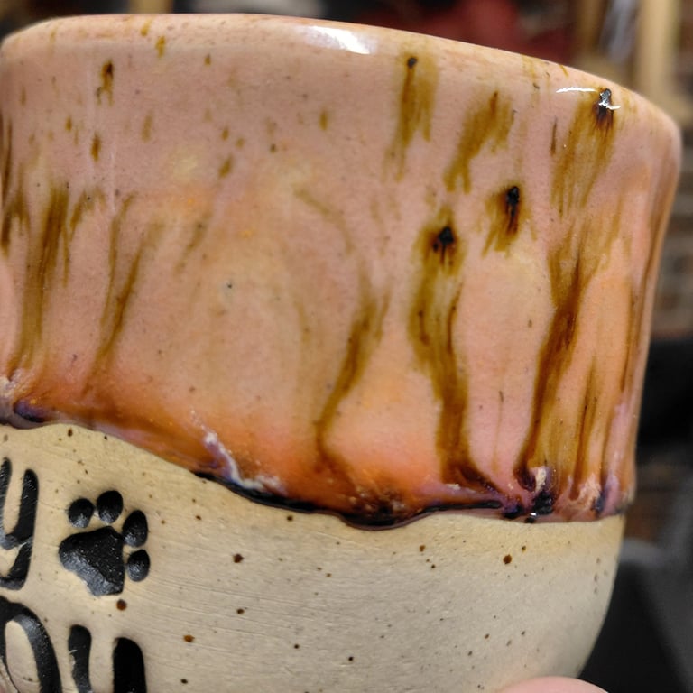 Crazy catlady lyserød/orange billede 3