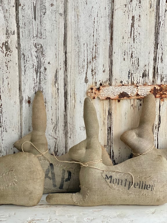 Håndsyet vintage hare. billede 7