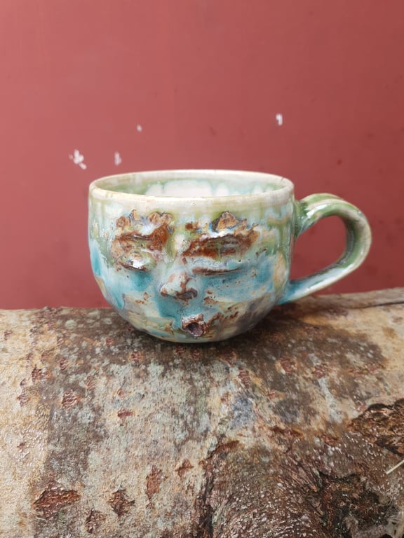 Syngende ansigtskop med hank  billede 6