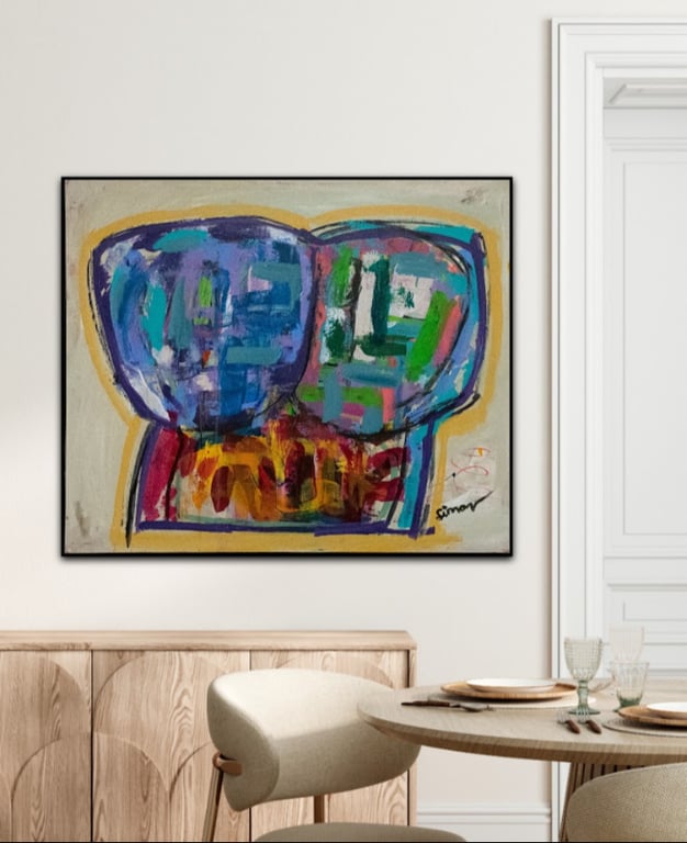 #1123 Maleri 100X120cm