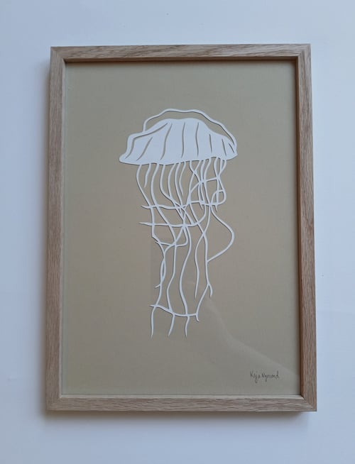 A4 gople nr 84, beigesand, Indrammet 