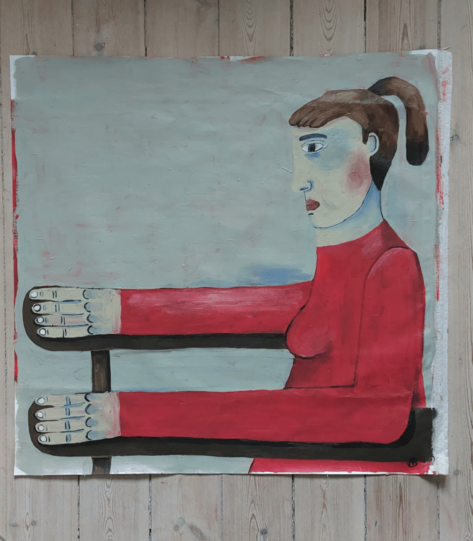 Går i ét med tapetet 