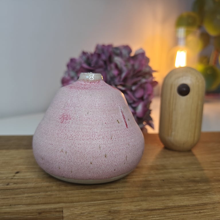 Lyserød mini vase  billede 2
