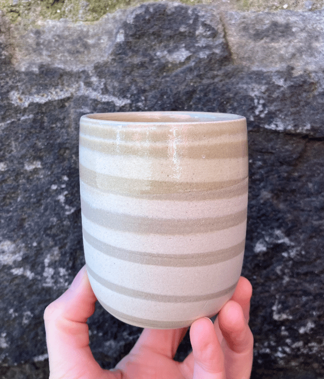 Marmoreret kop, latte 