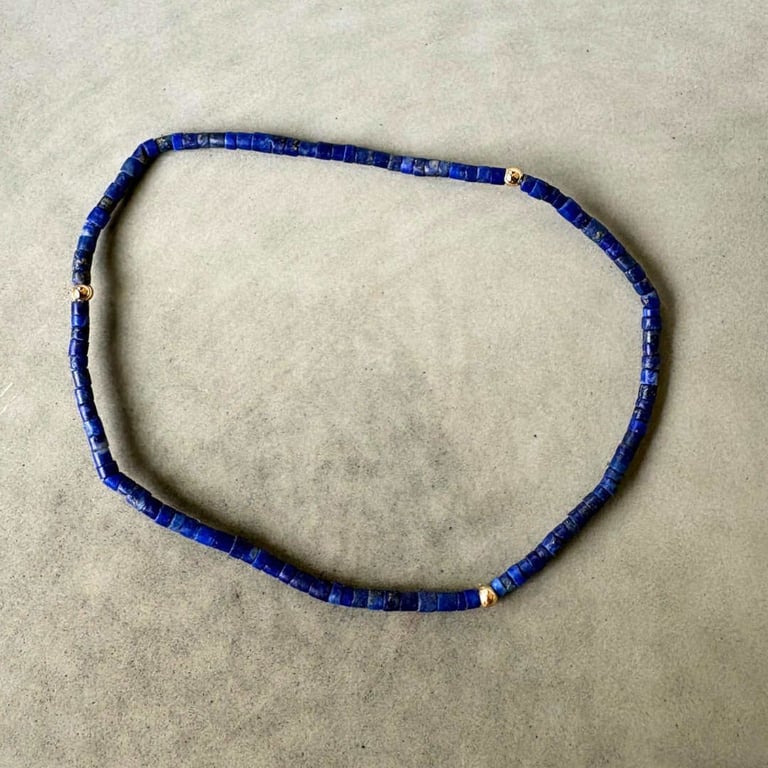 Lapis lazuli armbånd 2mm