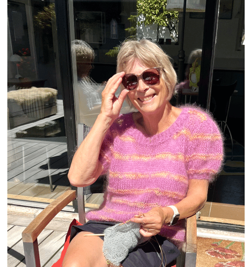 Kit: Diana bluse - SAND•KNIT - Mohair Edition