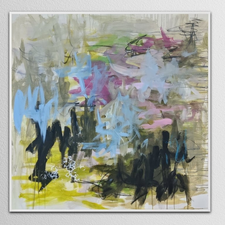 Garden Reflections - part 1 (100x100) billede 4