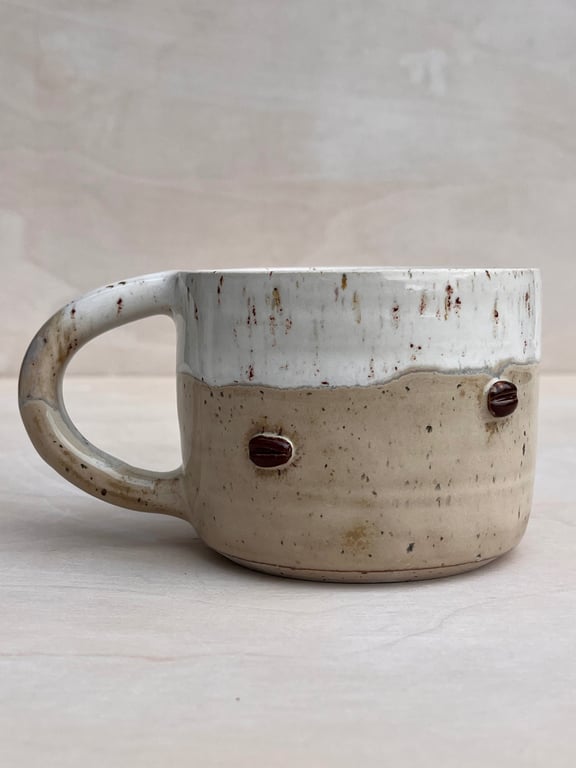 Kaffebønne krus. 380 ml. H: 7,5 cm billede 3