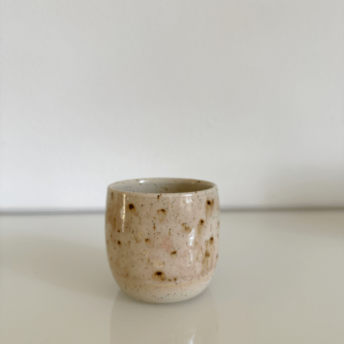 Kop, beige/brun/rosa og transparent (2)