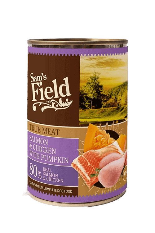 Sams Field True Salmon &amp; Chicken Meat w/ Pumpkin 400g
