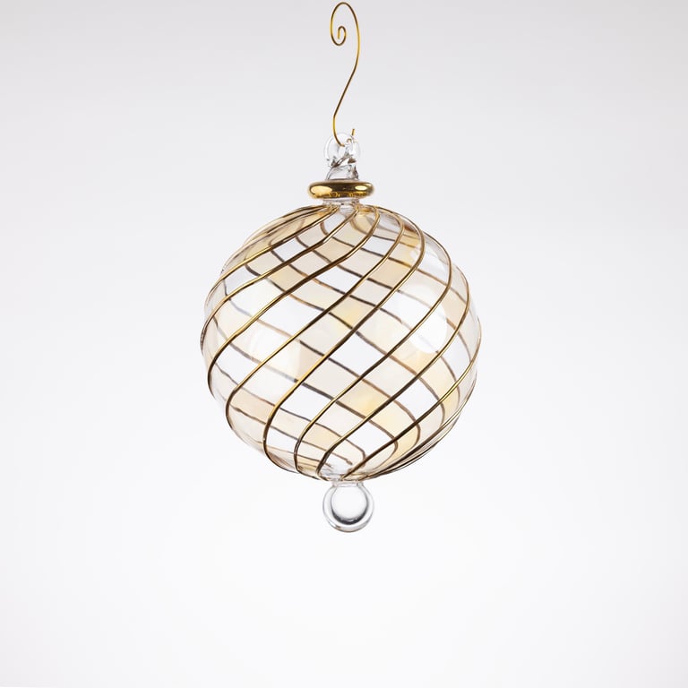 JULEKUGLE DESIGN 1004 GOLDEN MED GULD billede 3