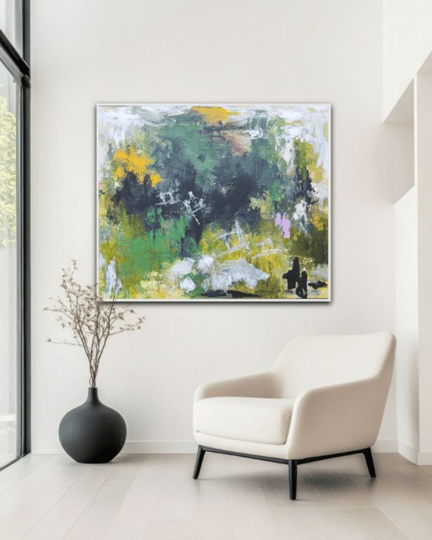 Light Of The Enchanted Forest (100x120) billede 2