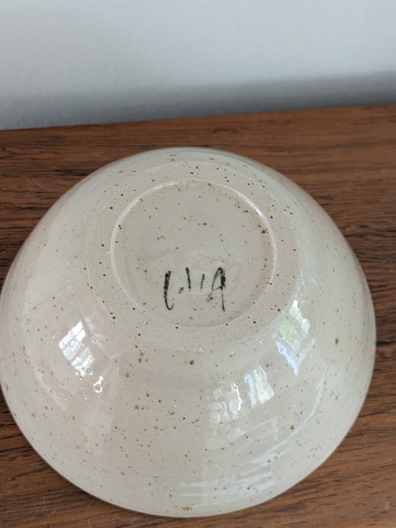Skål Ø 17,5 cm blå striber  billede 3