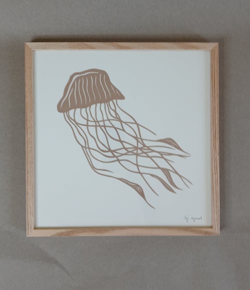 30x30cm- gople nr 94, nougat. indrammet