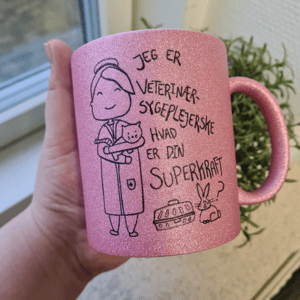 Krus: Jeg er veterinærsygeplejerske, hvad er din superkraft Pink Glimmer – produktbillede