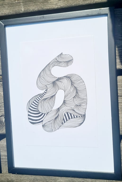 Tegning med doudle mønstre 3. 