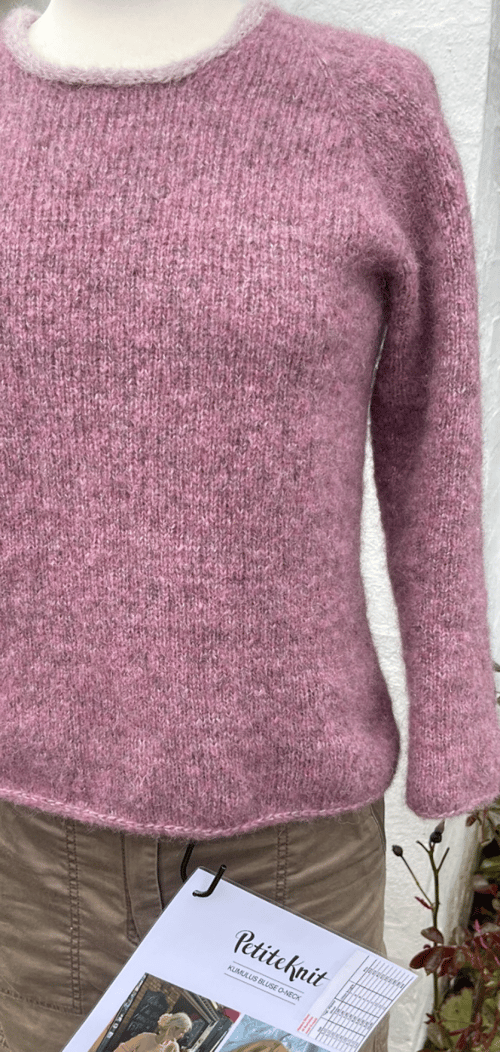 Kit: Kumulus  med rund hals fra PetiteKnit - Garnkit
