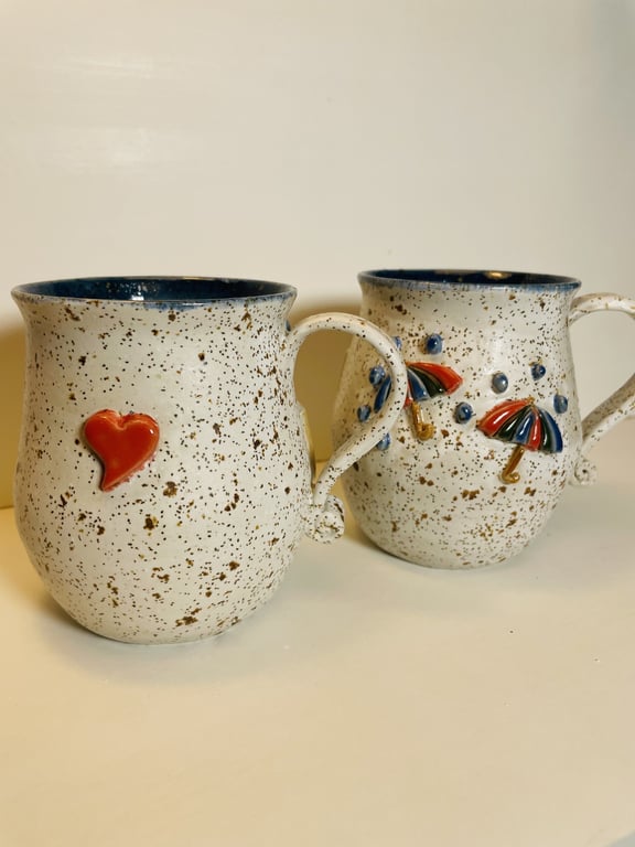 Keramik krus med tekst - Giver livet dig regn så hop i vandpytterne billede 2