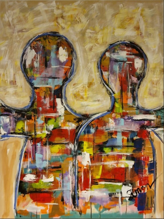 #1189  Maleri 100X130cm SOLD