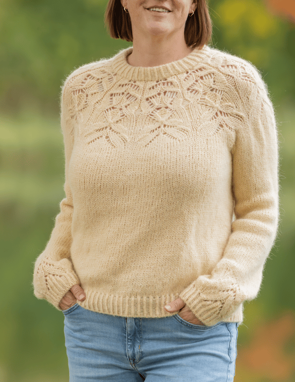 Shiroi Sweater Adult - Strikkeopskrift DANSK PDF billede 8