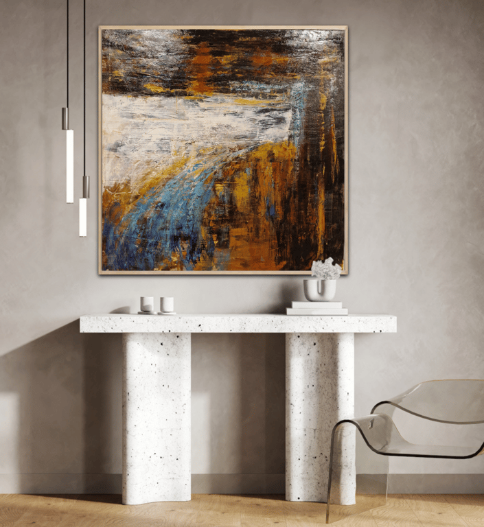 #1274  120 x 120 cm SOLD billede 3