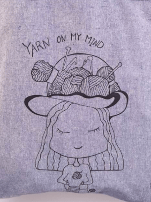 Mulepose: yarn on my mind Blå (2)
