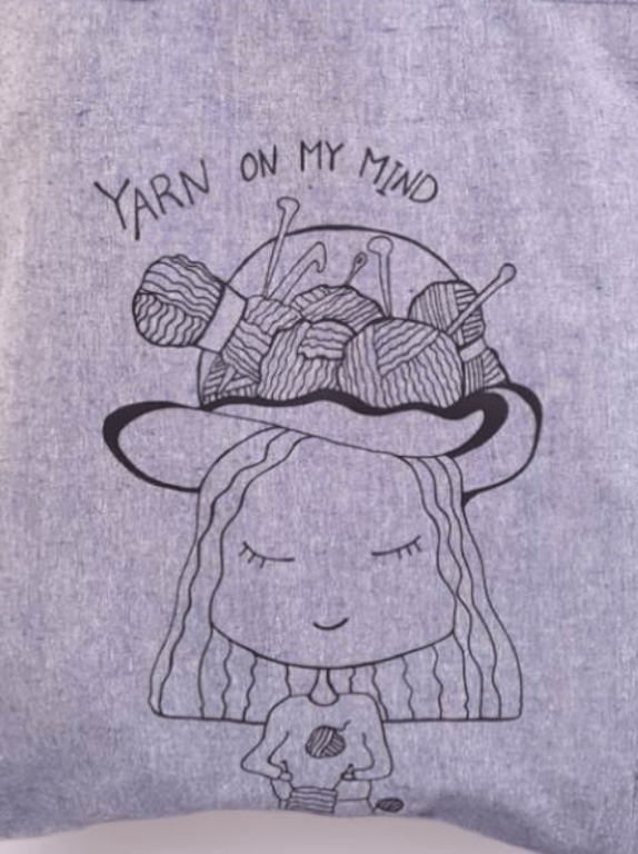 Mulepose: yarn on my mind Blå billede 2
