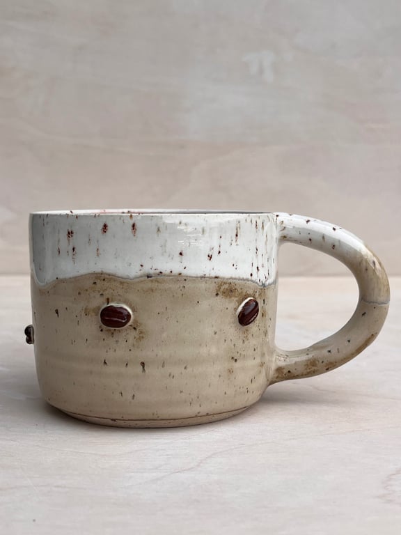 Kaffebønne krus. 380 ml. H: 7,5 cm billede 2